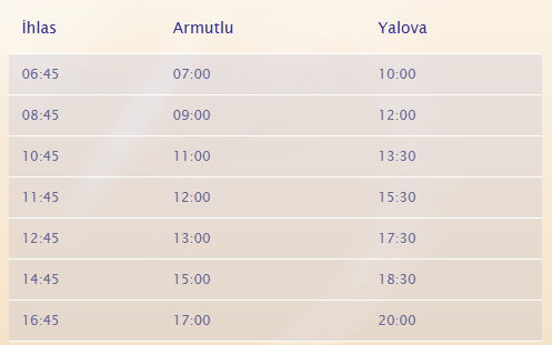 Armutlu Yalova Minibüs