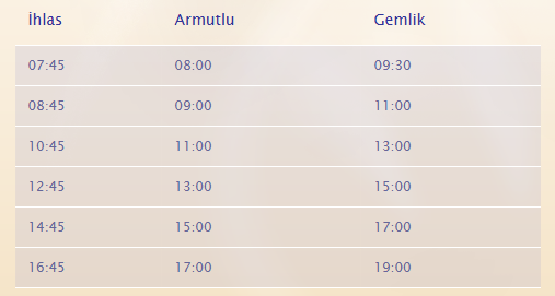 Armutlu Gemlik Minibüs